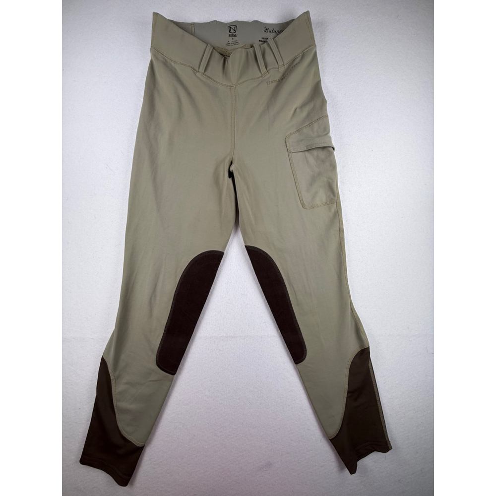 Noble Outfitters Balance Tight Riding Pants Women’s Medium Tan Brown Knee Patch